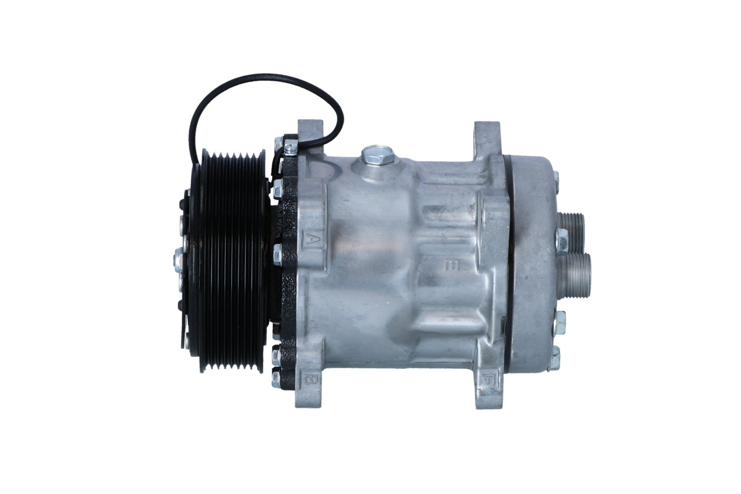NRF 32874 Air conditioning compressor SD7H15-7822, 12V, PAG 46, with PAG compressor oil, with seal ring