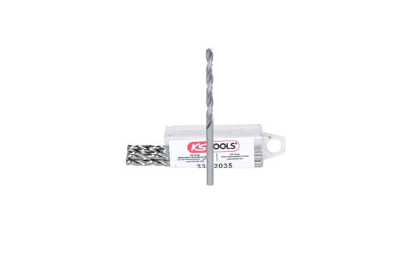 Pirkt 330.2035 KS TOOLS Garums: 39, 70mm, Leņķis: 118°, labā griešana, Ātrgriezējtērauds, Metāls, Koks, Plastmasa Spirālurbis metālam 330.2035 lēti