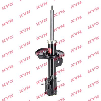 339406 KYB Shock absorbers NISSAN Front Axle Right, Gas Pressure, Twin-Tube, Suspension Strut, Top pin