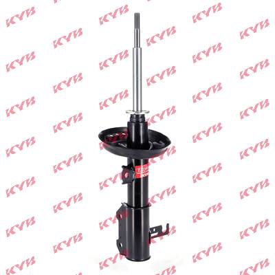 339421 KYB Shock absorbers SAAB Front Axle Left, Gas Pressure, Twin-Tube, Suspension Strut, Top pin
