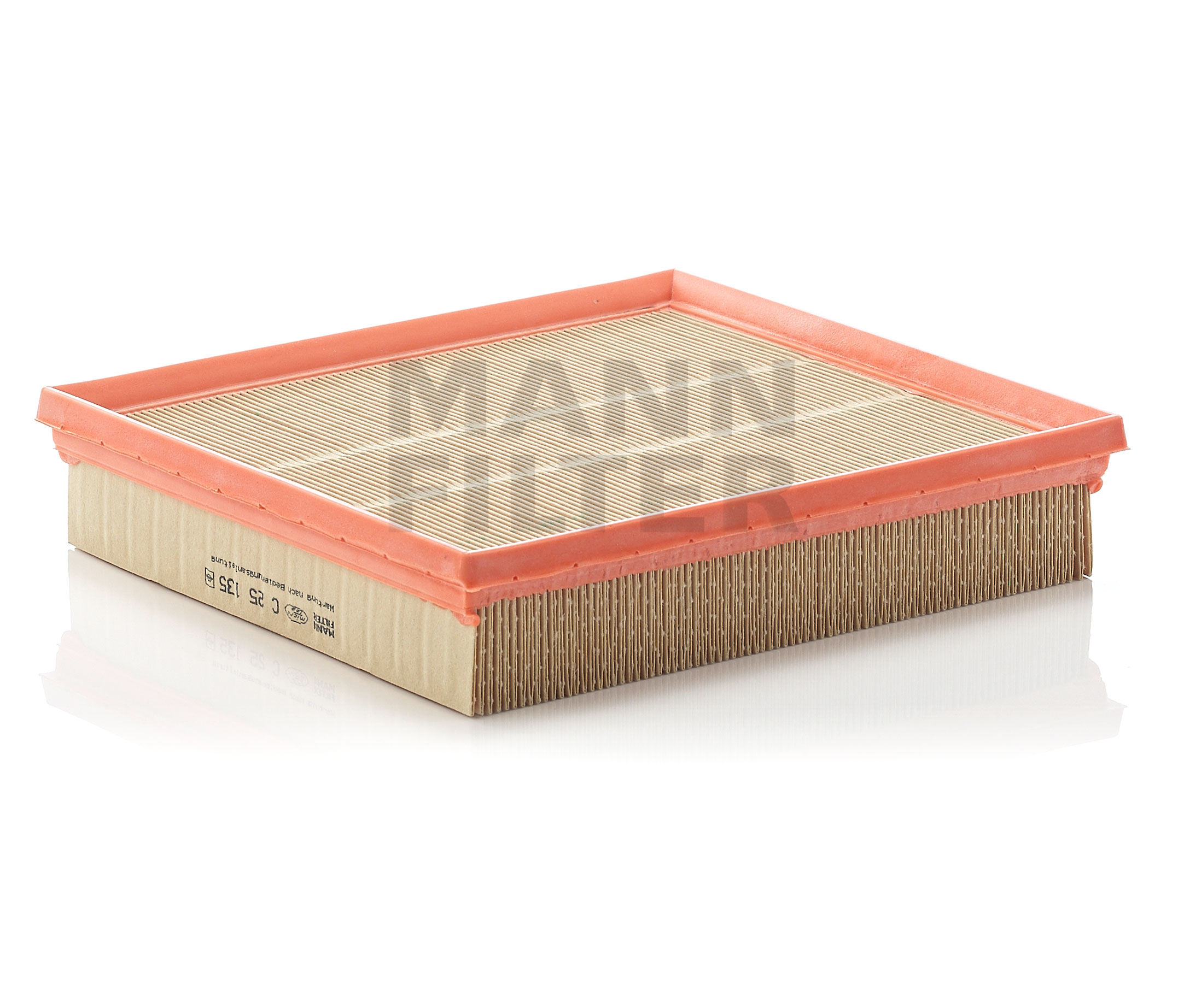MANN-FILTER C 25 135 Length: 249 mm, Filter Insert Air filter Length: 249mm, Width: 228mm, Height: 50mm C 25 135 cheap
