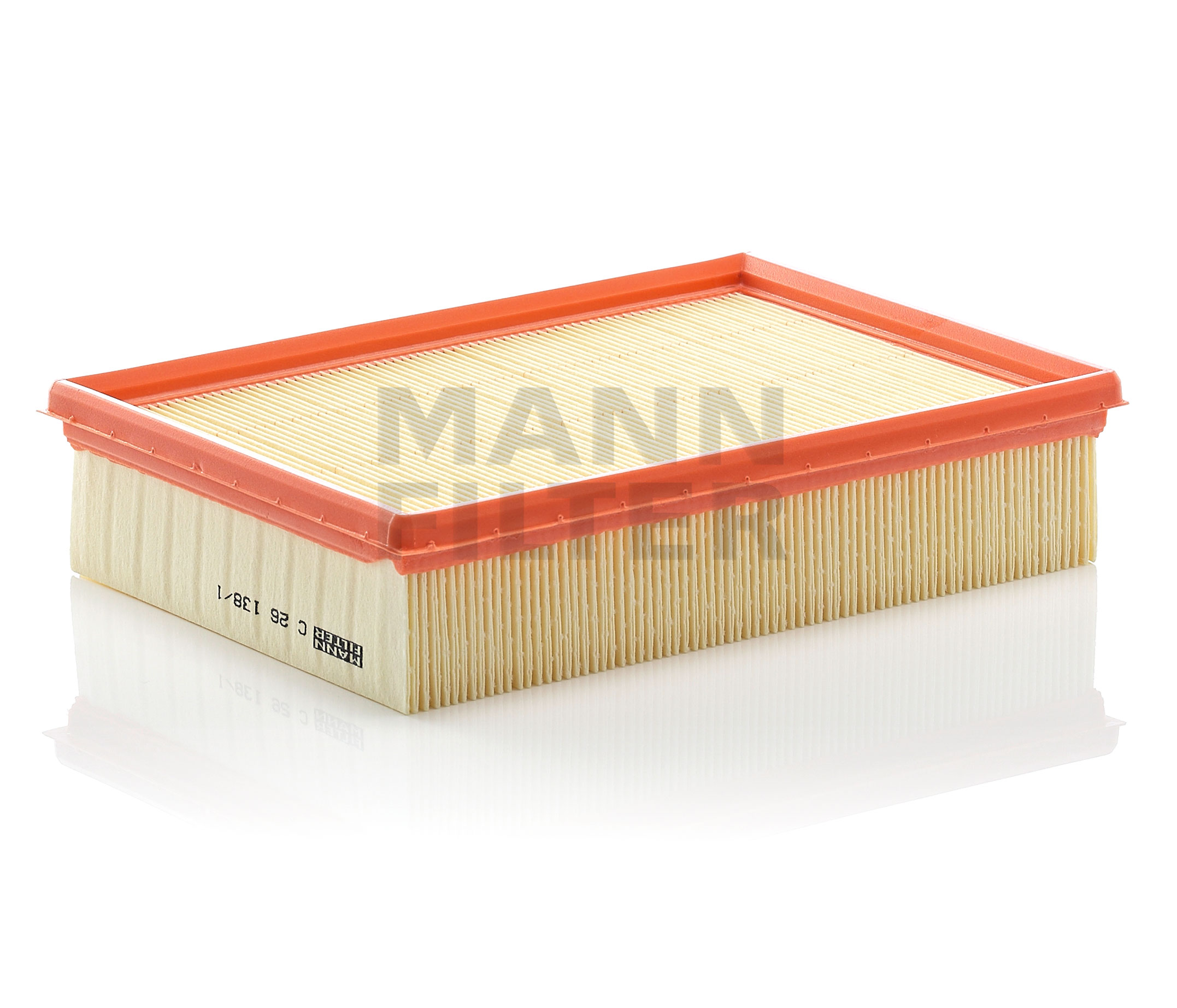 MANN-FILTER Long.: 257 mm, Cartucho filtrante Long.: 257mm, Ancho: 184mm, Altura: 57mm Filtros de aire C 26 138/1 KIT comprar online
