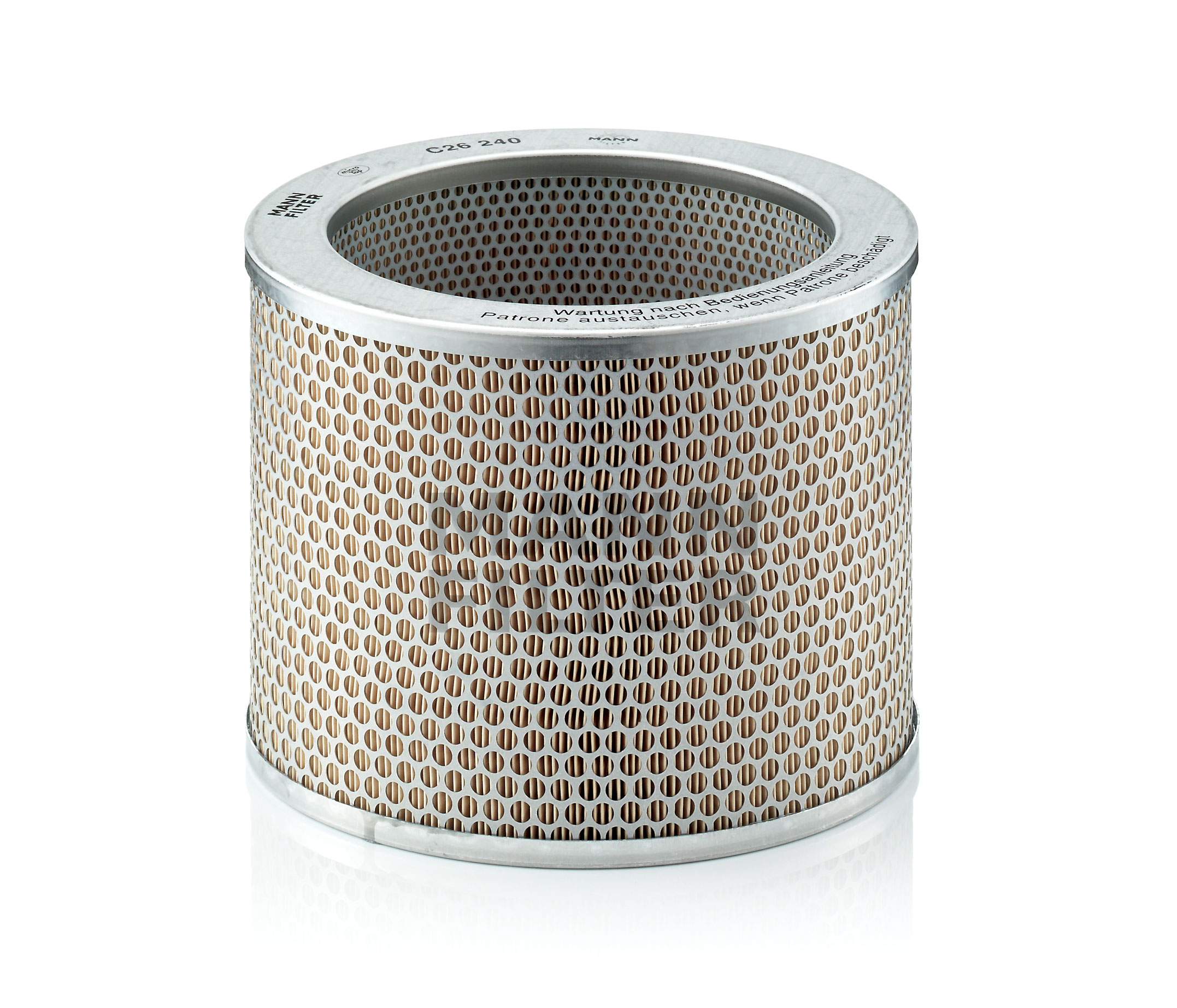 Pirkt C 26 240 MANN-FILTER Ø 256 mm, Filtra patrona Augstums: 196mm Gaisa filtrs C 26 240 lēti