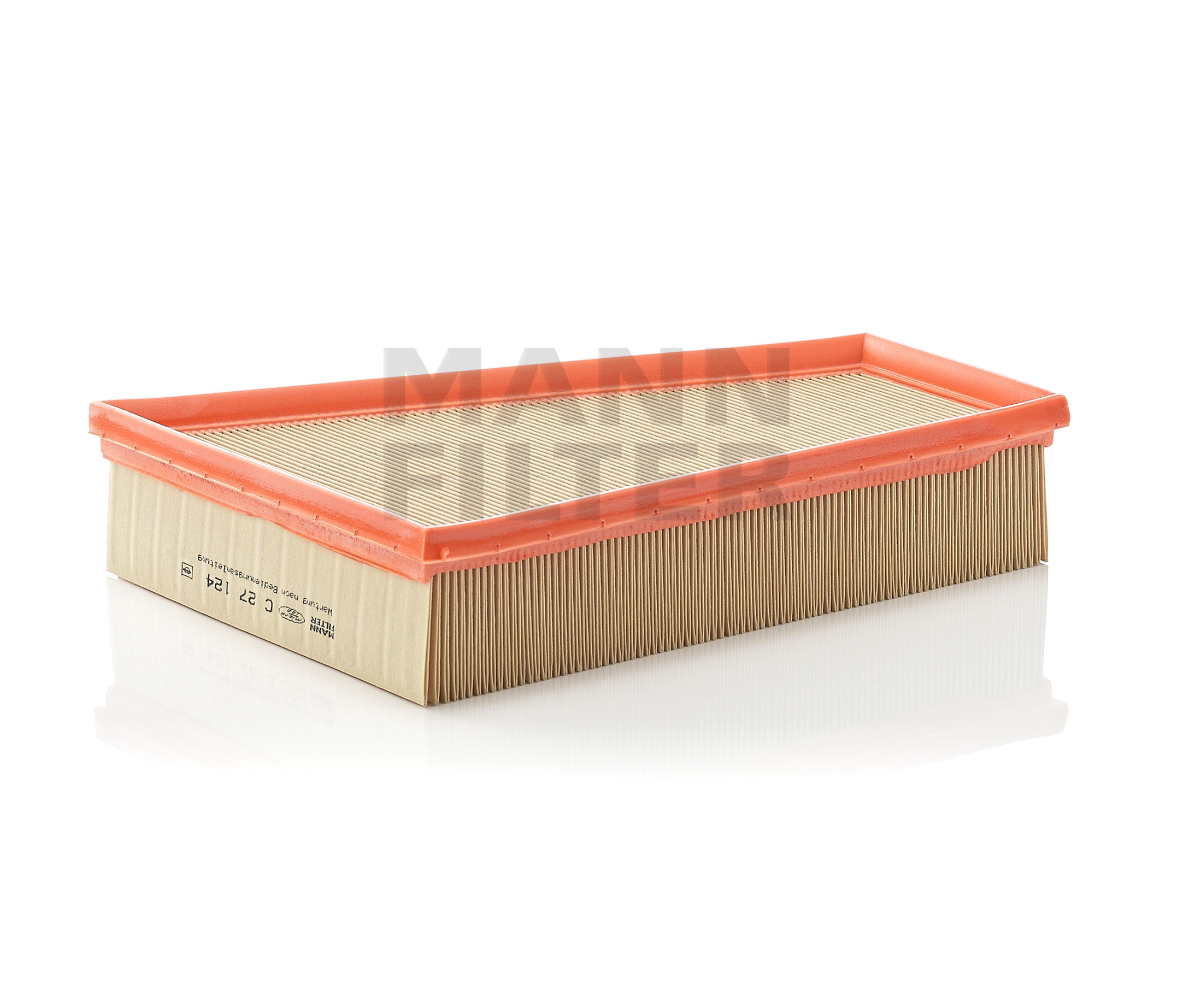 MANN-FILTER Länge: 272 mm, Filtereinsatz Länge: 272mm, Breite: 202mm, Höhe: 58mm Motorluftfilter C 27 124 online kaufen