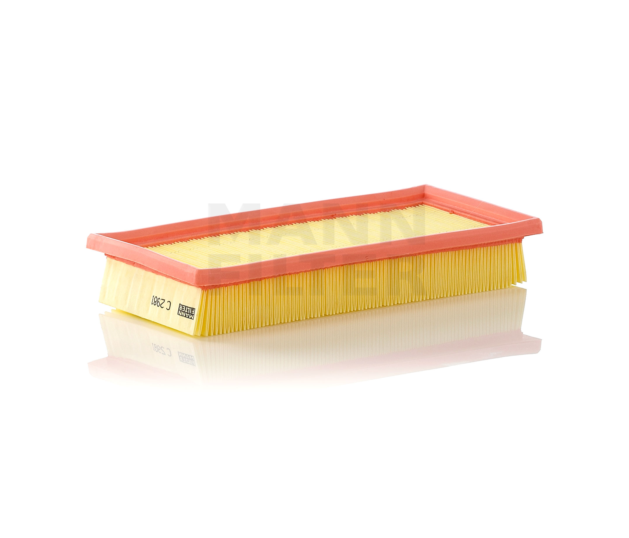 MANN-FILTER Length: 290 mm, Filter Insert Length: 290mm, Width: 135mm, Height: 47mm Engine air filter C 2981 buy