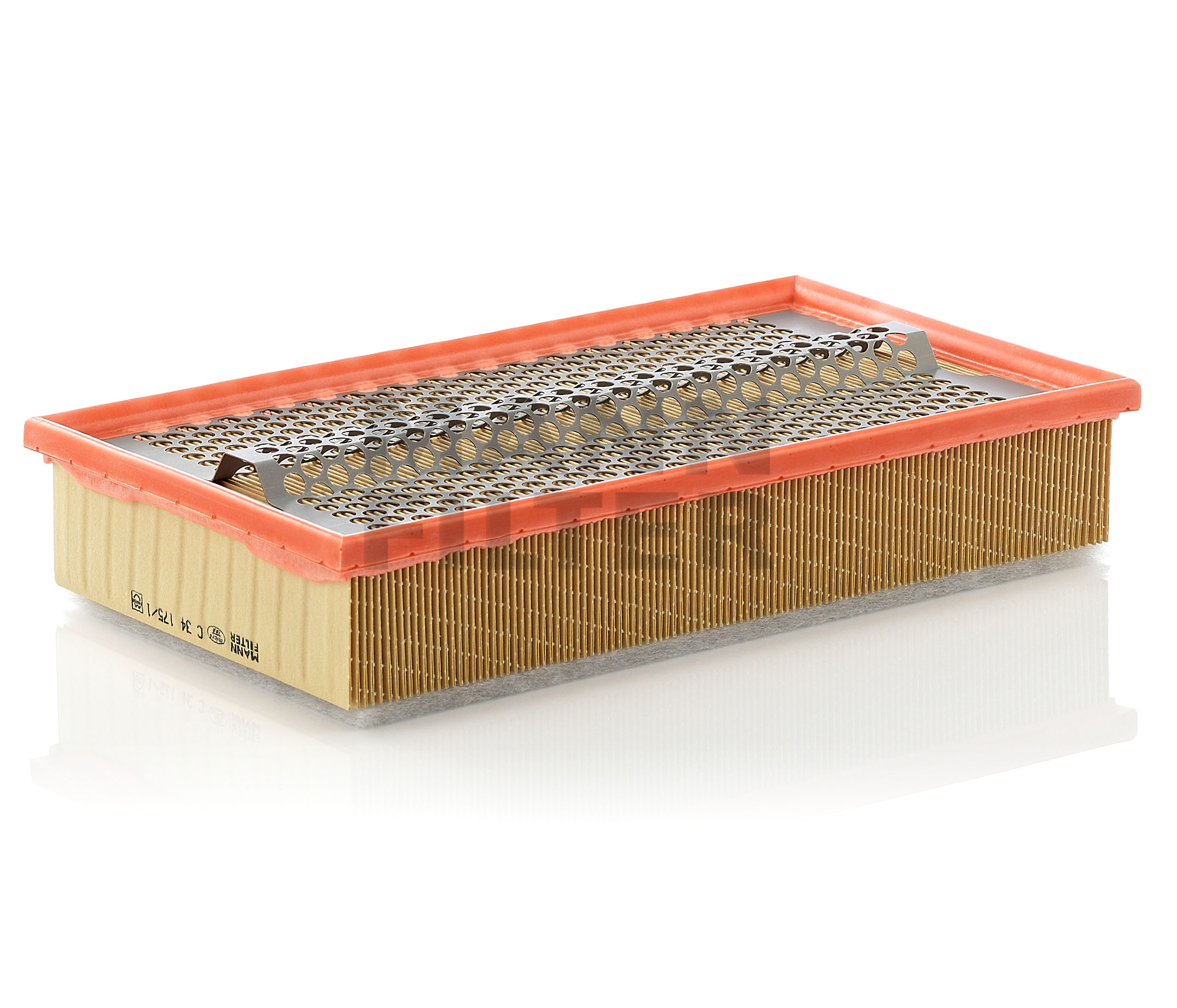 MANN-FILTER C 34 175/1 Filtro Aria Auto – Qualità Primo Equipaggiamento, Dimensioni 334x190x58 Mm, Protezione Motore