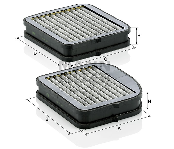 MANN-FILTER CUK 22 000-2 Φίλτρο, αέρας εσωτερικού χώρου