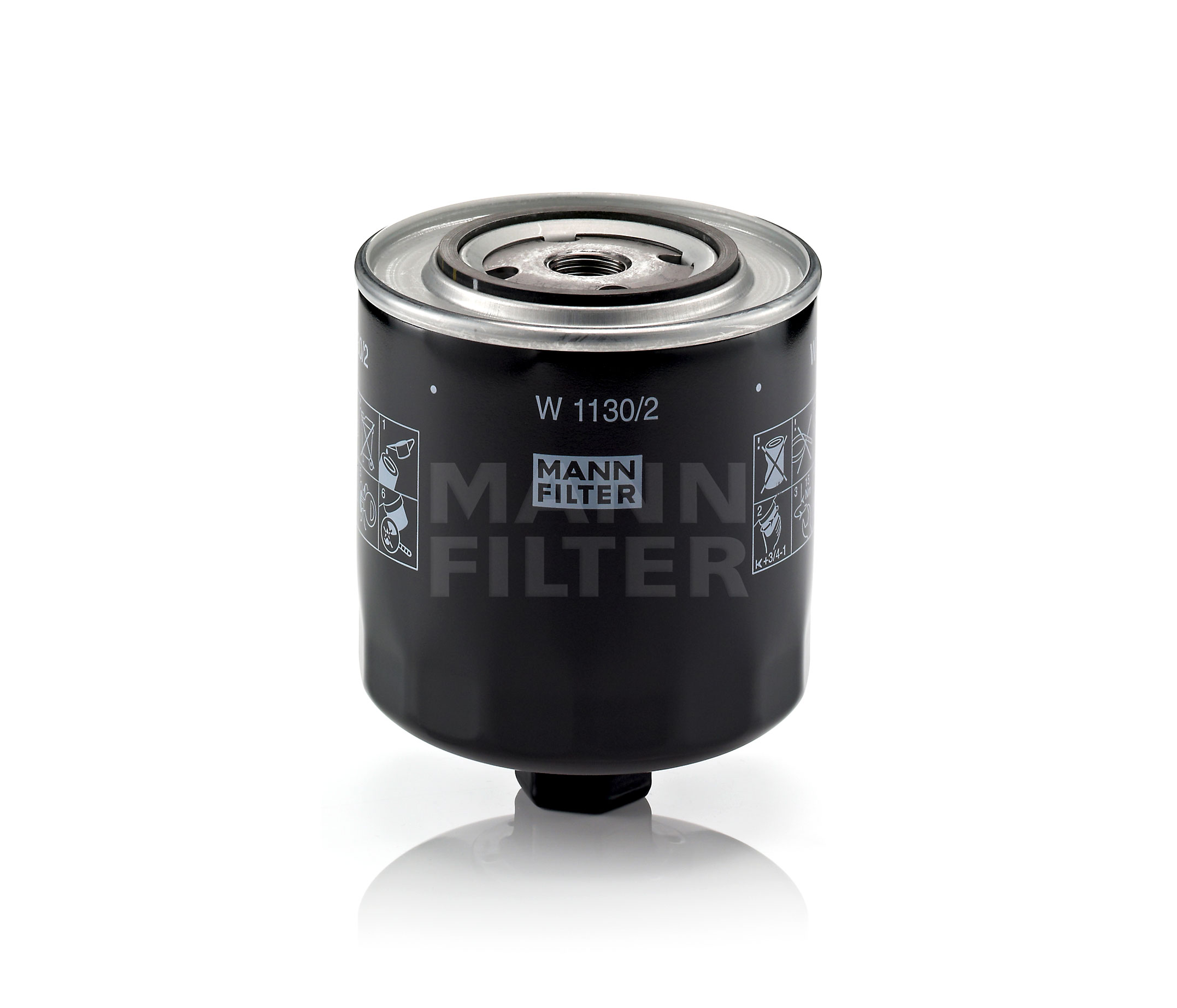 MANN-FILTER 3/4-16 UNF, Spin-on Filter Ø: 108mm, Height: 128mm Oil filters W 1130/2 buy
