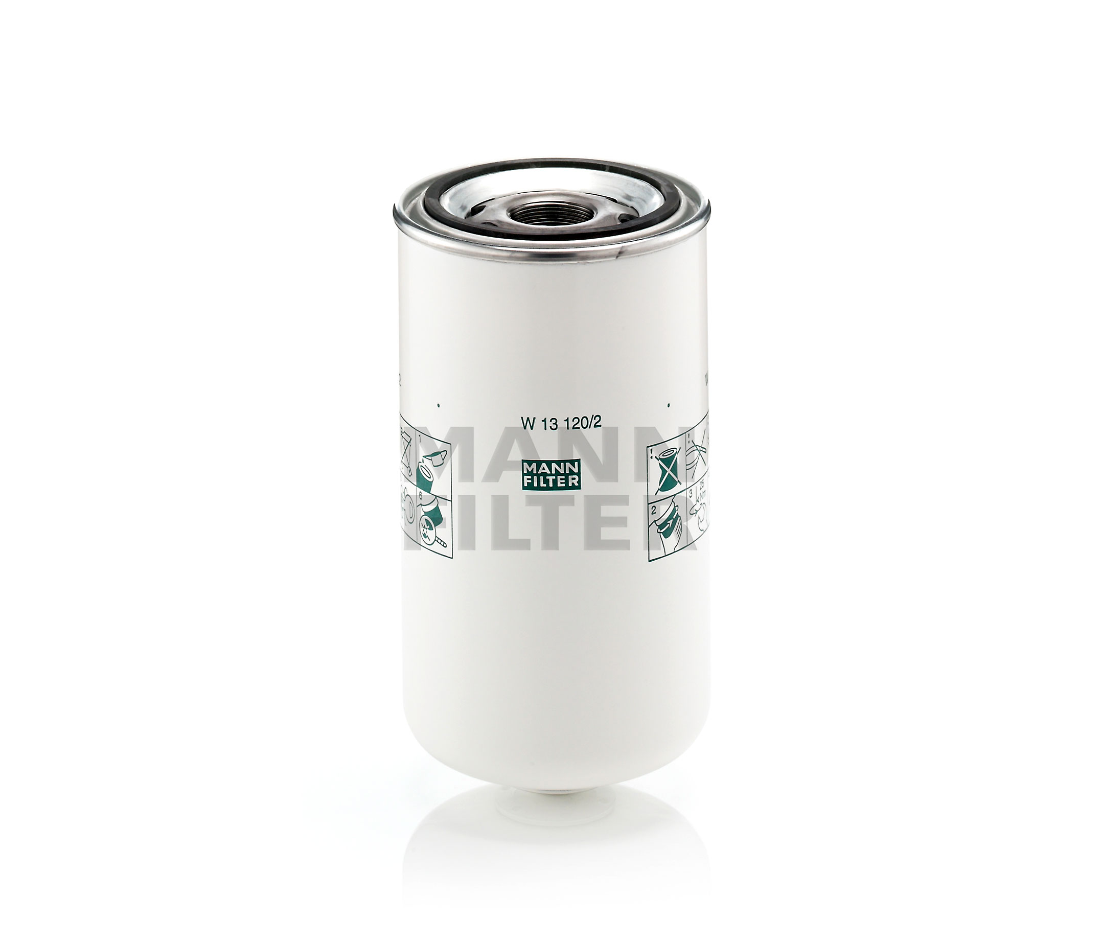 MANN-FILTER W 13 120/2 Alyvos filtras DAF 75 Sunkvežimių kaina