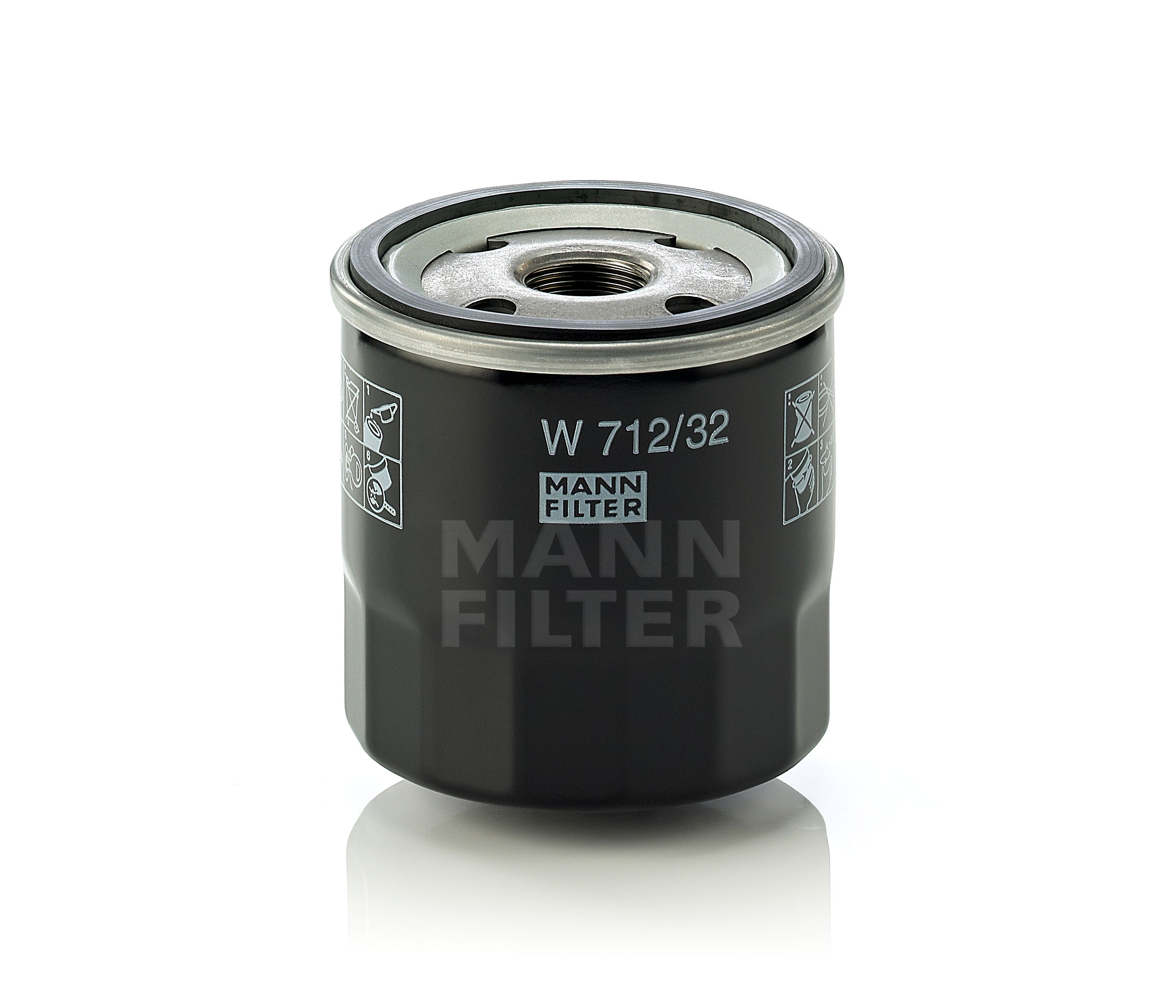 acheter MANN-FILTER M20x1.5, Filtre vissé W 712/32 Ø: 76mm, Hauteur: 79mm Filtre à huile W 712/32 à un bon prix