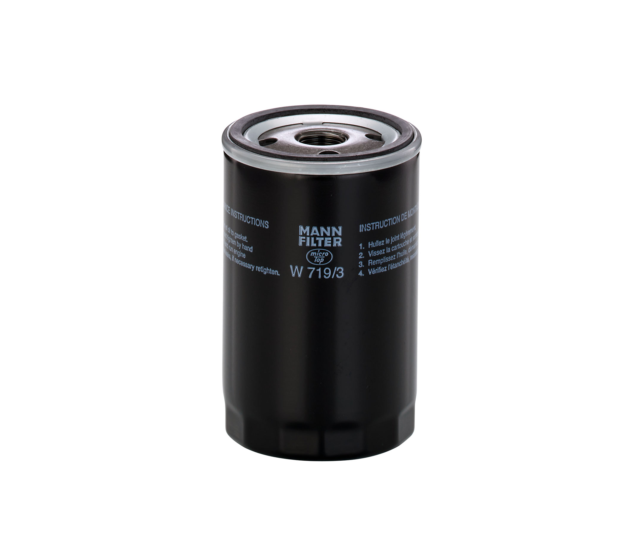 MANN-FILTER W 719/3 Oil filter 3/4-16 UNF-1B, Spin-on Filter