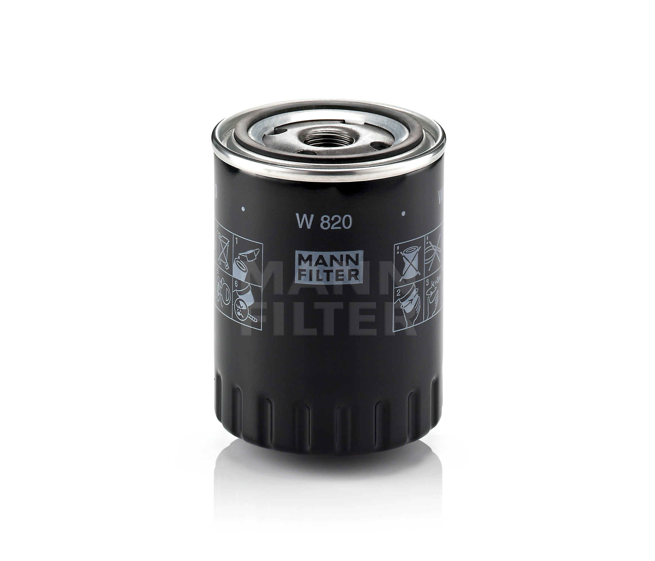 W 820 MANN-FILTER Eļļas filtrs CITROËN DS5 Hatchback