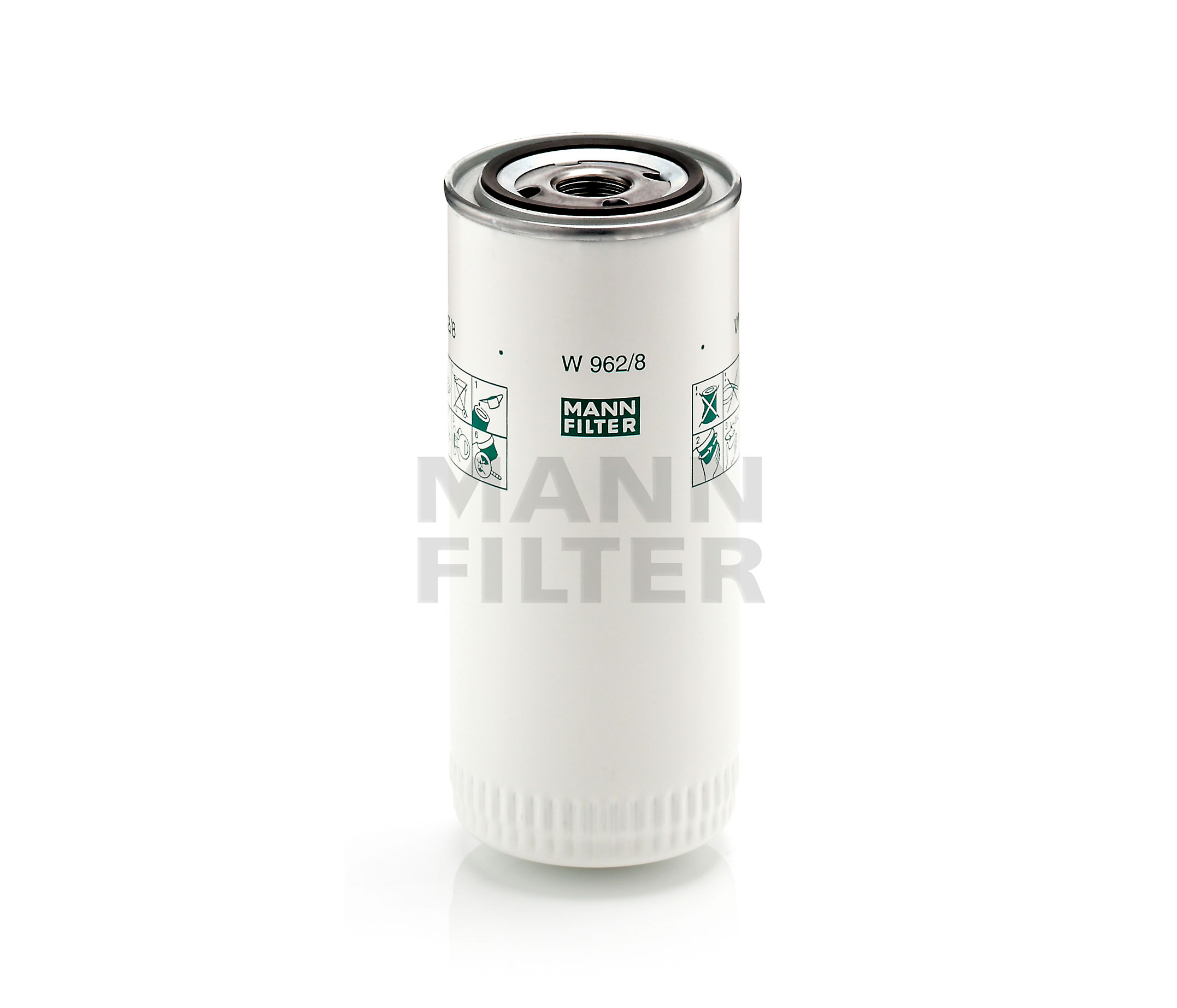 MANN-FILTER 1-12 UNF, Spin-on Filter Ø: 93mm, Height: 210mm Oil filters W 962/8 buy