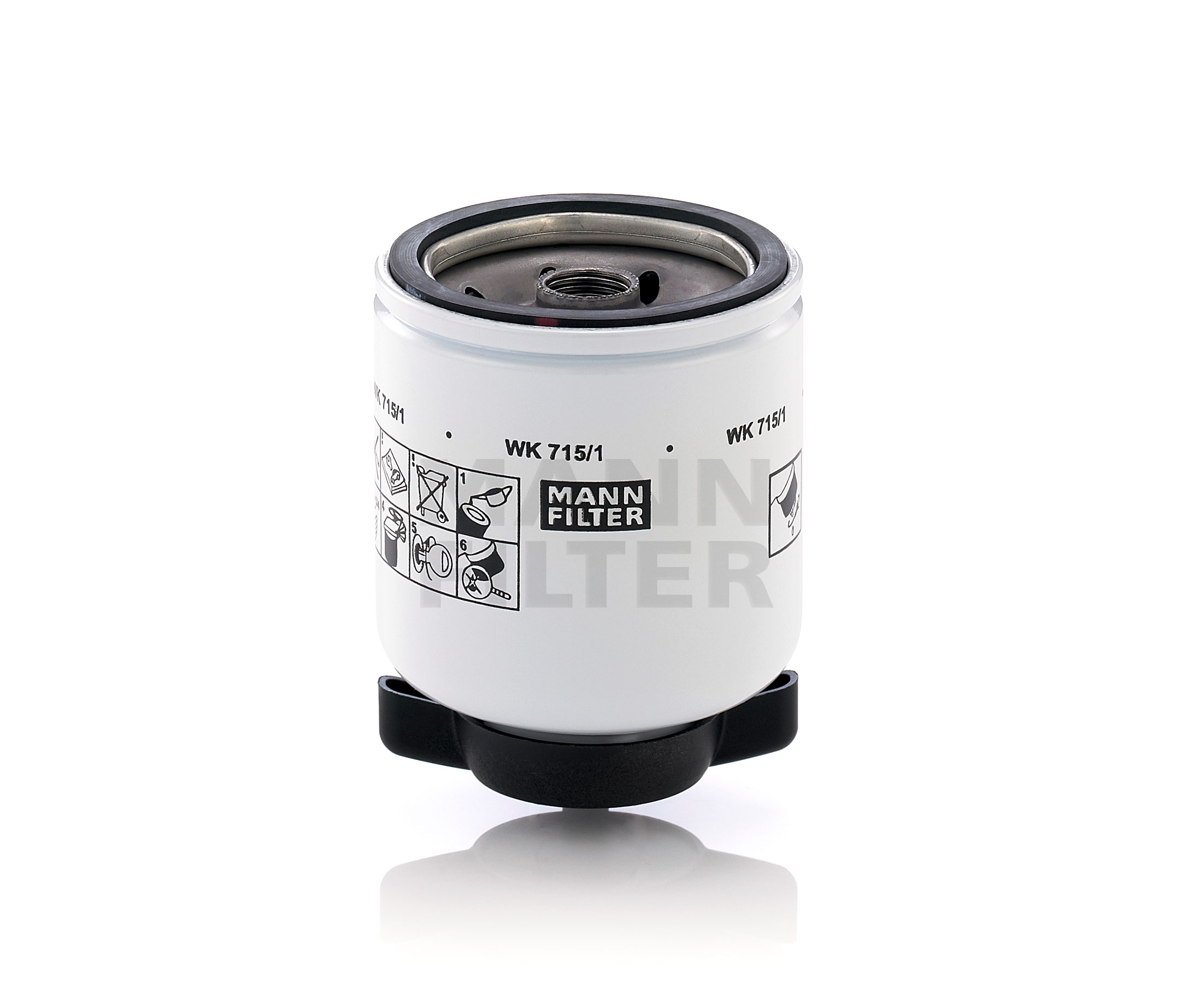 WK715/1 Kraftstofffilter MANN-FILTER 123828 PEUGEOT