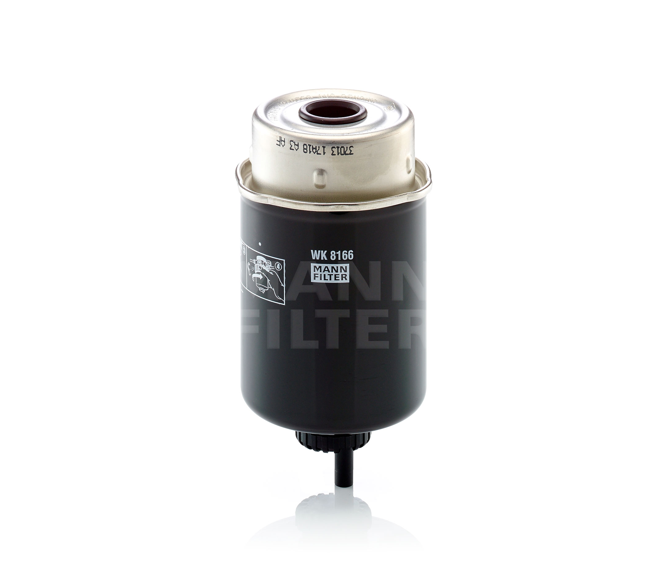 MANN-FILTER Spin-on Filter Height: 154mm Inline fuel filter WK 8166 buy