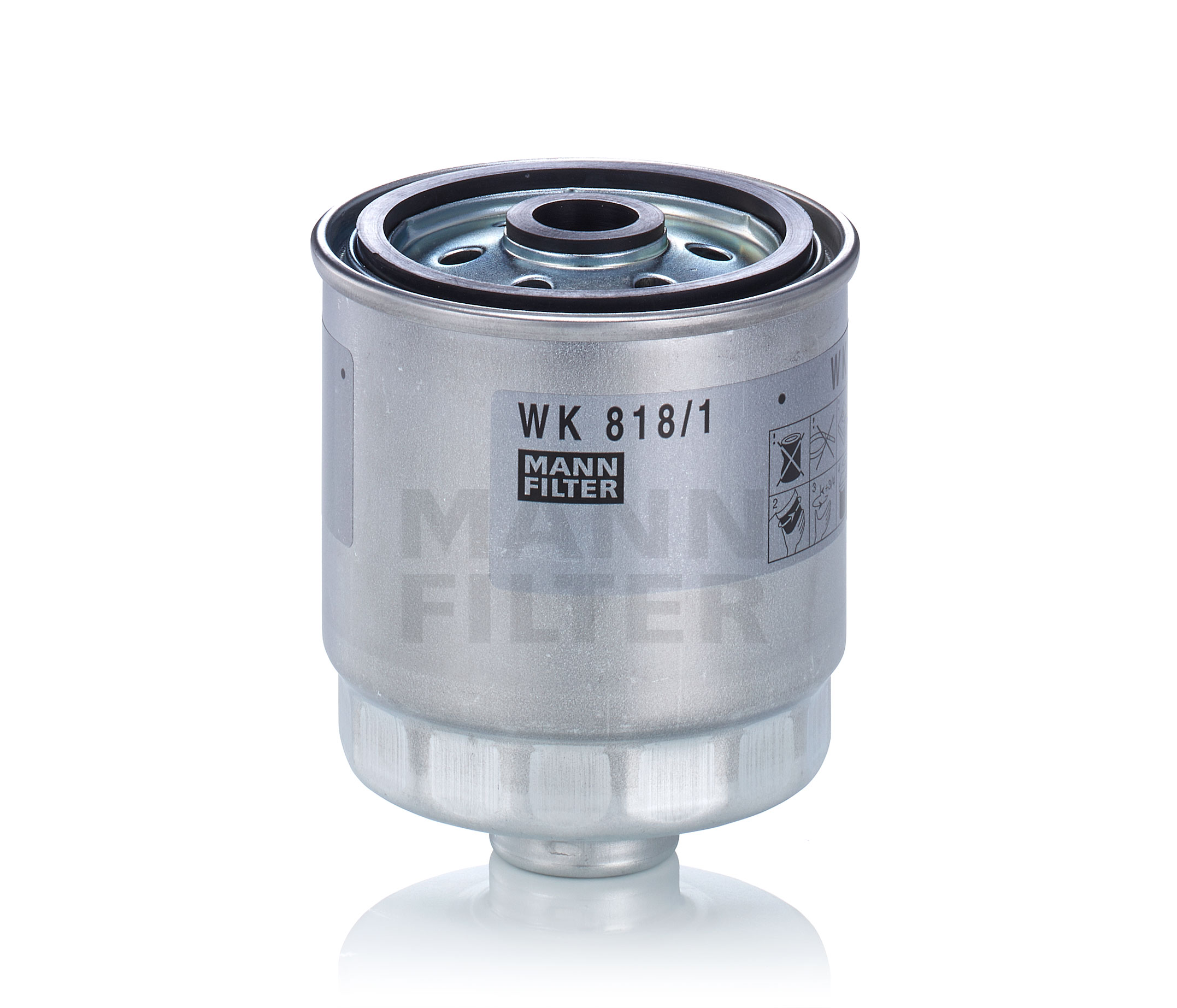 WK 818/1 MANN-FILTER Brandstoffilters HYUNDAI