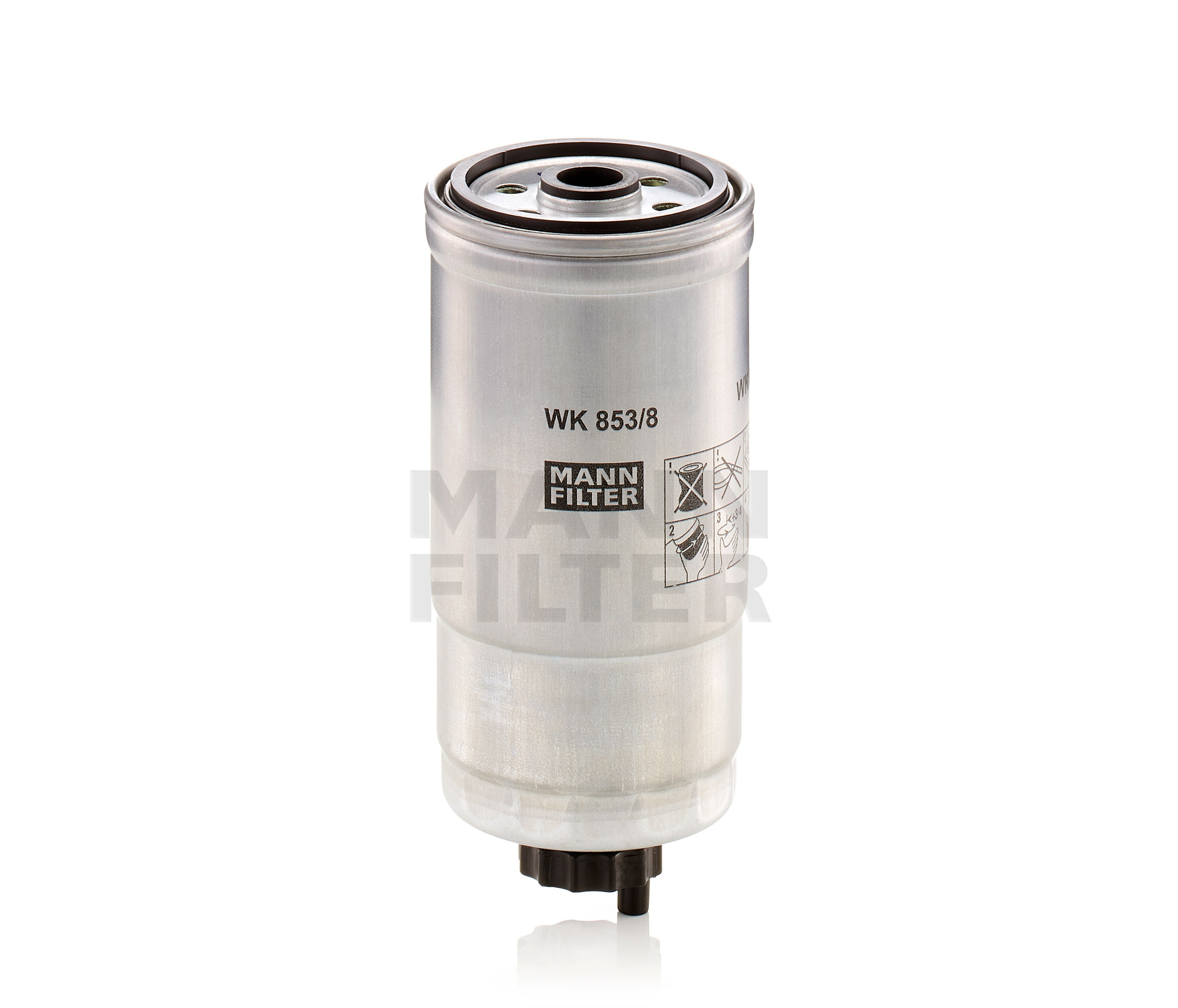 WK853/8 Filtre à carburant MANN-FILTER 13 32 2 240 791 VW
