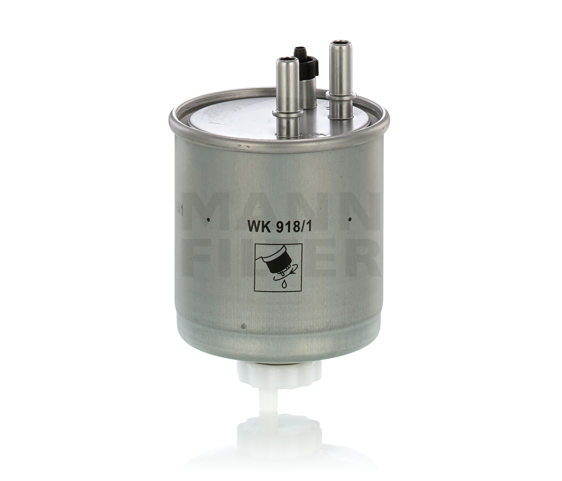 Originele WK 918/1 MANN-FILTER Benzinefilter van de motor RENAULT