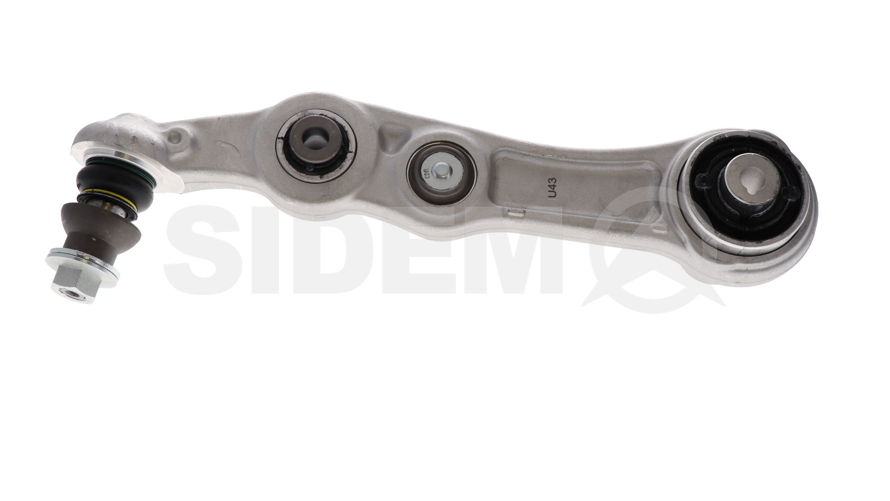 SIDEM 49558 Suspension arm Rear, Lower, Front Axle Left, Trailing Arm, Aluminium, Cone Size: 16 mm, Push Rod