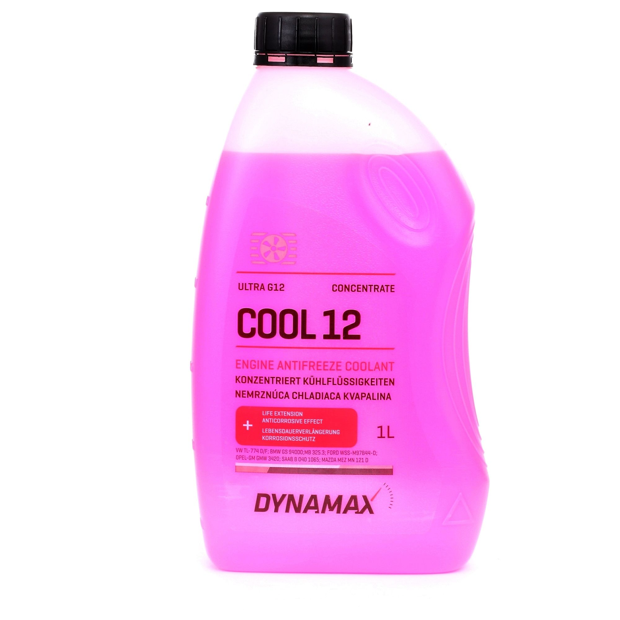 500143 DYNAMAX Kühlmittel G12 Rot, 1l, -38(50/50)