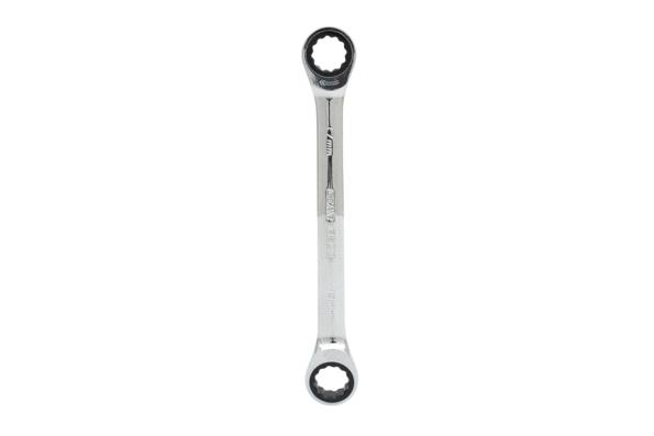 503.4507 KS TOOLS Rozmiar klucza: 17, 19, Liczba zębów (mechanizm zapadkowy): 72 Klucz oczkowy podwójny z grzechotką 503.4507 kupić niedrogo