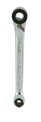 KS TOOLS Aantal tanden (ratelmechanisme): 72, Aandrijving: 1/4" x 10mmduim, Chroom-vanadium staal Ratelringsleutel 503.4678 koop goedkoop