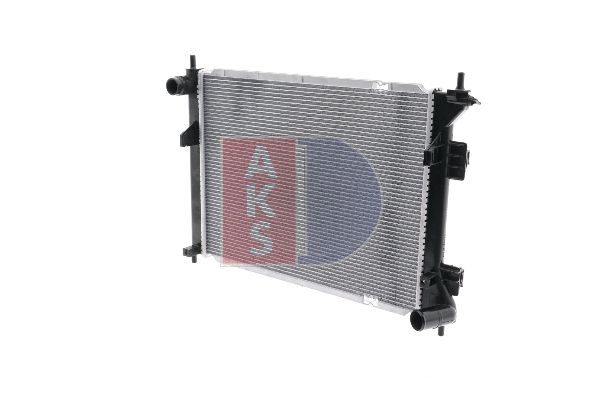 510189N AKS DASIS Radiators HYUNDAI for vehicles with/without air conditioning, 500 x 374 x 16 mm, Manual Transmission, Brazed cooling fins