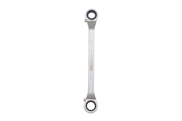 KS TOOLS 520.2427 Clé à cliquet polygonale Ouverture de la clé: 24, 27, Acier chrome-vanadium
