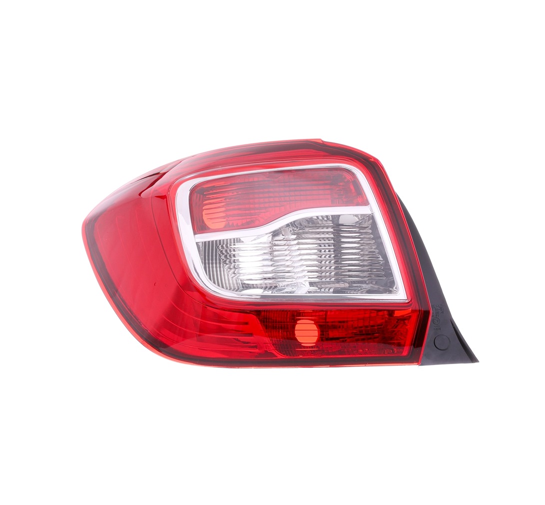 ABAKUS Left, Outer section, P21/5W, P21W, PY21W, red, without bulb holder, without bulb Left-/right-hand drive vehicles: for left-hand drive vehicles, Colour: red Tail light 551-19A7L-UE buy