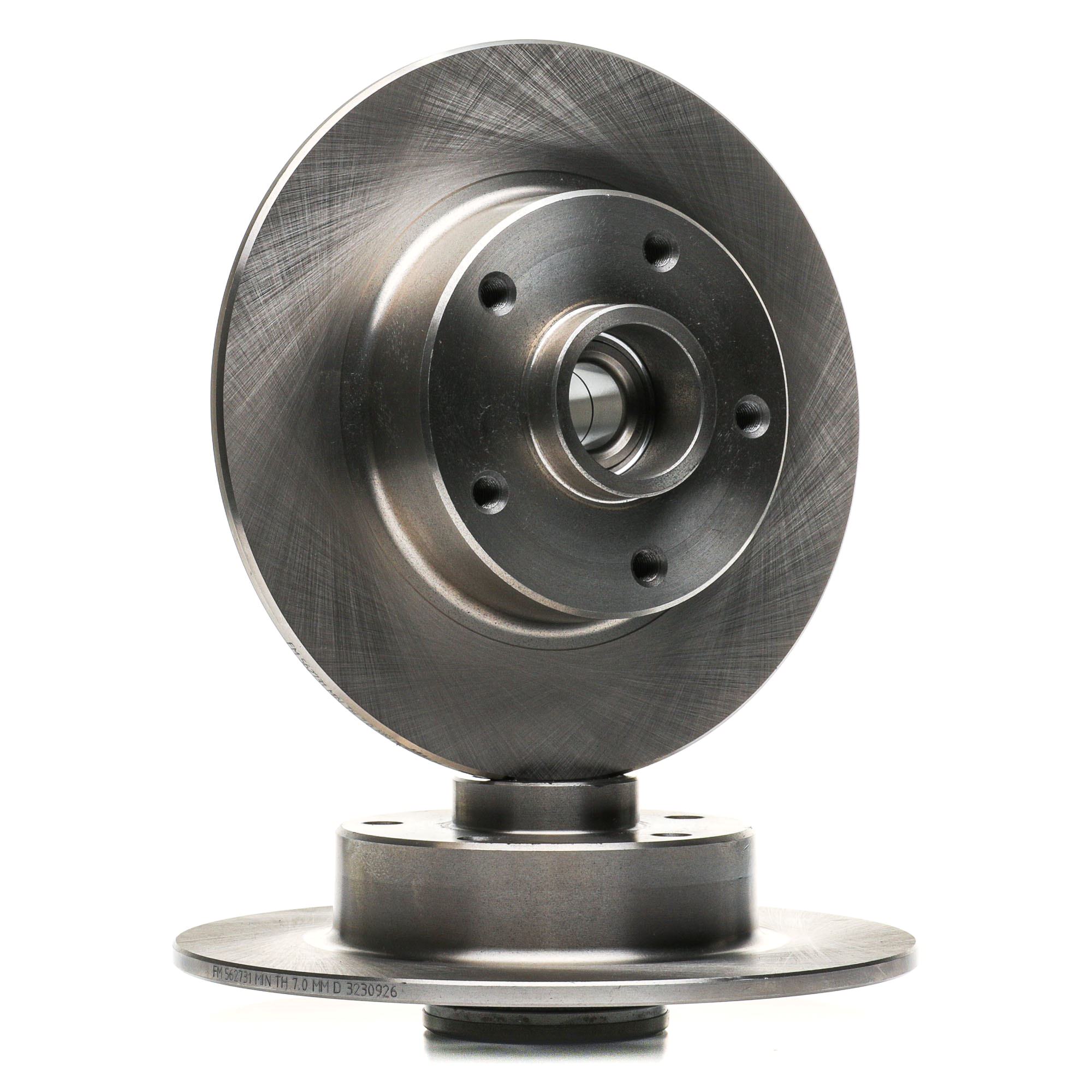 JURID 562731J-1 Brake disc 260x8mm, 5x114,3, solid, Oiled