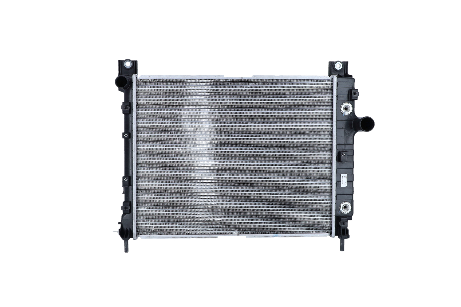 58367A NRF Radiators DODGE Aluminium, 597 x 475 x 33 mm, with mounting parts, Brazed cooling fins
